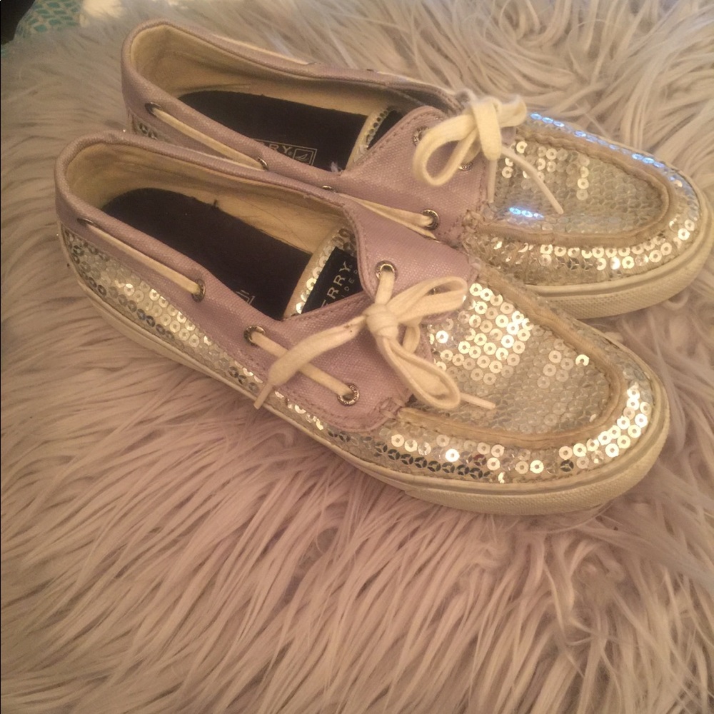 Sperry Top-Sider Silver Sequins